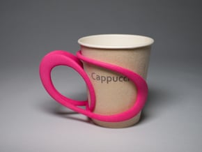 Comfortable Cup Holder in Pink Processed Versatile Plastic