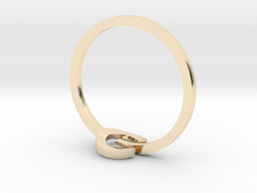 POWER ring in 14k Gold Plated Brass: 3 / 44