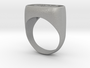 Hammer and Sickle Signet Ring in Aluminum: 3 / 44