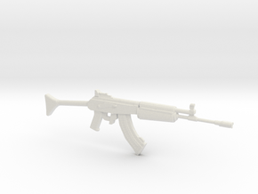 1:12 Miniature RK62 Assault Rifle in White Natural Versatile Plastic: 1:12