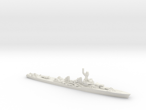 French La Galissonniere-Class Cruiser in White Natural Versatile Plastic: 1:1800