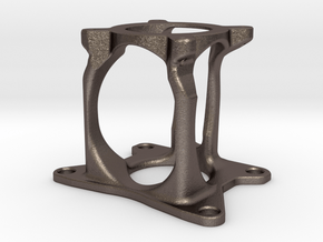 Motor mount: Nema 23 to BF16 Zaxis in Polished Bronzed-Silver Steel