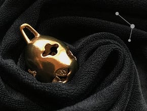 Rose Cocoon - Pendant - Orphic Eggs in 18k Gold Plated Brass