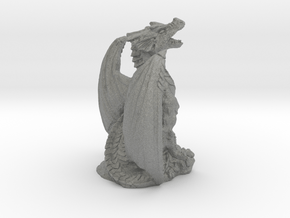 Magnificent Dragon Home Decoration RPG Miniature in Gray PA12