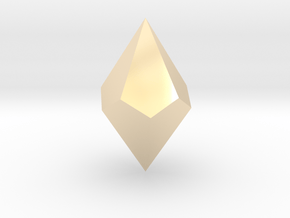 Pentagonal Trapezohedron in 14k Gold Plated Brass