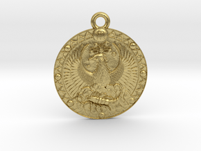 Scorpio-Zodiac Medaillon in Natural Brass