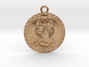 Scorpio-Zodiac Medaillon in Polished Bronze