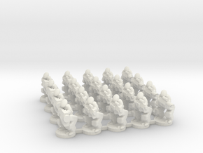 6mm - R.I.F.T (Reanimated Infantry Fire Team) x 20 in White Natural Versatile Plastic