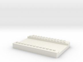 Well Plate to hold 3mm lateral flow strips LFD in White Natural Versatile Plastic
