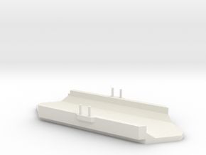 1/3000 Scale 1902 Bermuda Floating Dock in White Natural Versatile Plastic