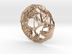 CHAOS e_ring_03 in 14k Rose Gold Plated Brass: Small
