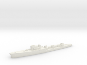 Italian Uragano torpedo boat 1:3000 WW2 in White Natural Versatile Plastic