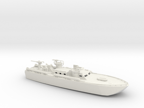 1/144 Scale Elco 80 ft PT Boat Waterline in White Natural Versatile Plastic