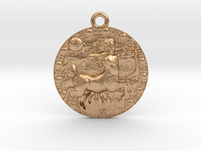 Sagittarius-Medaillon in Natural Bronze