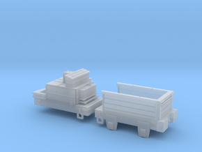 00 Scale Derwent Tenders (fine-scale planking) in Smooth Fine Detail Plastic