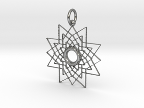 Superstar Pendant - Keychain in Natural Silver