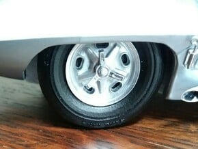 Goodyear Blue Dot racing tires  in Tan Fine Detail Plastic