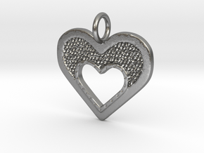 Heart of Hearts in Natural Silver