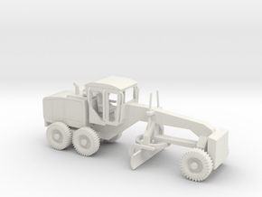 1/100 Scale 120M MG Motor Grader United States Arm in White Natural Versatile Plastic