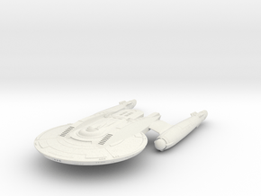 Federation Class HvyCruiser V2 in White Natural Versatile Plastic