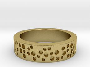 Constellation Ring in Natural Brass