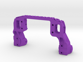 TRX-4 V2 servo on axle mount and 4-link adapter in Purple Processed Versatile Plastic