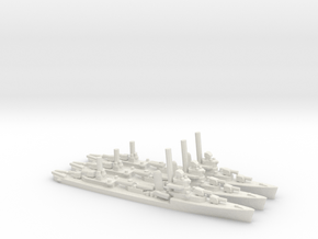 US Sims-class Destroyer (x3) in White Natural Versatile Plastic