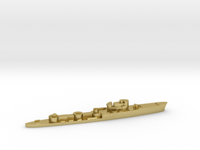 Italian Aliseo torpedo boat 1:1800 WW2 in Natural Brass