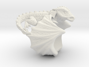 Ring dragon in White Natural Versatile Plastic: 9 / 59