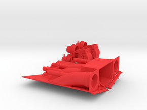 1/96 scale Freedom Class Water-Jet Block MTB Hull in Red Processed Versatile Plastic