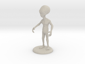 Area 51 "The Grey" Alien 4.25" Figure with Base in Natural Sandstone