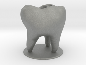 Tooth Toothbrush Holder in Gray PA12