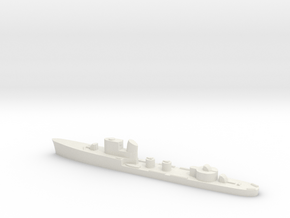 Italian Alcione torpedo boat 1:3000 WW2 in White Natural Versatile Plastic