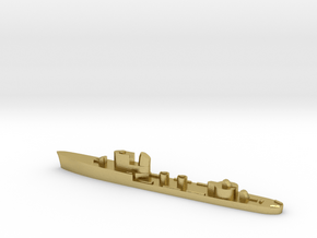 Italian Alcione torpedo boat 1:3000 WW2 in Natural Brass