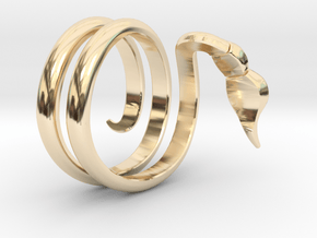 Scorpio Ring in 14k Gold Plated Brass: 6 / 51.5