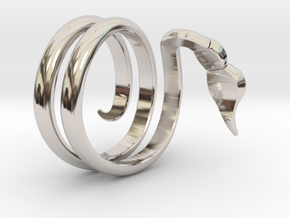 Scorpio Ring in Rhodium Plated Brass: 6 / 51.5