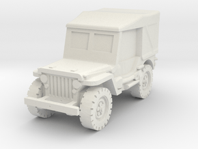 Jeep Willys closed 1/100 in White Natural Versatile Plastic