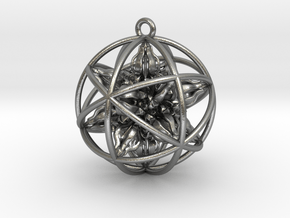 God Ball (14 Dorje Object) in Natural Silver