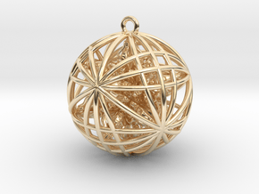 God Awesomeness Ball (14 Dorje Object) in 14K Yellow Gold