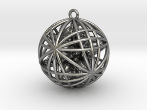 God Awesomeness Ball (14 Dorje Object) in Natural Silver