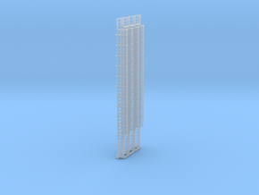 N Scale Cage Ladder 84mm (Platform) in Tan Fine Detail Plastic