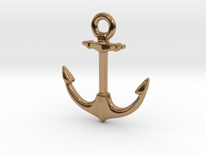 Anchor of Hope  in Polished Brass