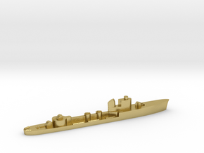 Italian Aretusa torpedo boat 1:1800 WW2 in Natural Brass