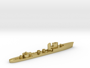 Italian Aretusa torpedo boat 1:3000 WW2 in Natural Brass