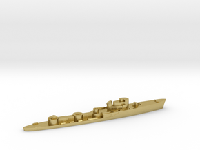 Italian Groppo torpedo boat 1:1800 WW2 in Natural Brass