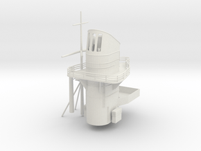 1/128 DKM Admiral Scheer Funnel w. Mast in White Natural Versatile Plastic