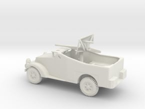 1/87 Scale M2 Scout Car with 37mm Gun in White Natural Versatile Plastic