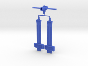 Hydro Copter Blades in Blue Processed Versatile Plastic: Large