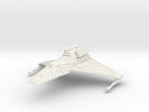 Klingon Interceptor Class  AttackWing I in White Natural Versatile Plastic