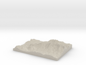 Model of Steinbergalm in Natural Sandstone